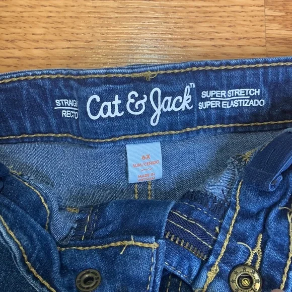 Girls 6X Cat & Jack Jeans - Picture 2 of 3